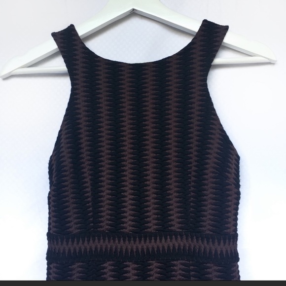 Anthropologie Maeve Brown Black Meridian Dress - Picture 2 of 4